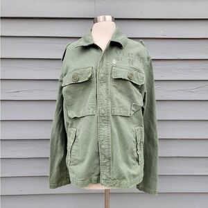 Vintage y2k Volcom Kojack Jacket Green Military Utility Field Skate Coat Large